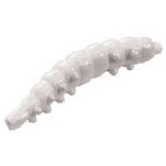 Berkley 1345789 Пластиковые черви Powerbait Honey Worm Garlic Бесцветный White 25 mm