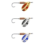 Ilba 7022535002222 Ложка-приманка Tondo Bubble 1 3g Золотистый Gold / Blue Dots