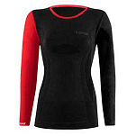 Lenz 243-20-XS Базовый слой с длинным рукавом Merino 6.0 Черный Black / Red XS