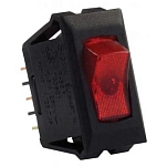 Jr products 342-12515 освещенный выключатель 12515 SPST On-Off Red/Black