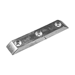 Цинковый анод Tecnoseal 02457 400x77x30мм прямоугольный для двигателей Kamewa