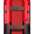 Надувная лодка ПВХ, Таймень NX 4000 НДНД PRO, красный/черный 00174836