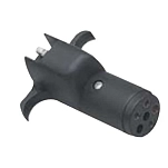 Fultyme rv 590-2004 Переходник с 6-контактного круглого на 4-контактный плоский Black 7.5A