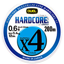 Купить Duel 557462 Hardcore X4 Плетеный 200 m Голубой  Multicolour 25 Lbs  7ft.ru в интернет магазине Семь Футов