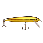 Воблер на форель Rebel Minnow (Цвет-Pradco Rebel 02V) F50 Rebel
