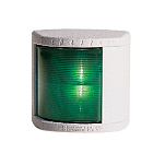 Бортовой огонь Lalizas Classic 20 30511 зелёный с лампой накаливания видимость 1 миля 12В 25Вт 112,5° для судов до 20м в белом корпусе