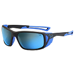 Cebe CBPROG1 зеркальные солнцезащитные очки Proguide Matt Black / Blue 4000 Grey Mineral Blue Flash Mirror/CAT4