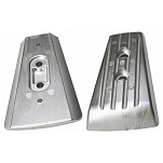 Tecnoseal 2626538A DPS-A/DPS-B Алюминиевая пластина для ног  Silver 150 x 90 x 60 mm 