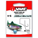 Купить VMC AVM340174 крючок с бородкой Trout Red 7052 60 cm Nickel 6 7ft.ru в интернет магазине Семь Футов