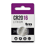 Tm electron CR2016TME CR2016 Литиевые батареи 3V Бесцветный Silver