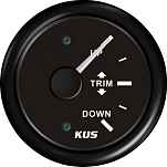 Указатель трима для подвесного мотора KUS BB KY09220 Ø52мм 12/24В IP67 0-190Ом UP-TRIM-DOWN чёрный/чёрный