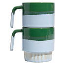 Купить United by blue 707-333-34413 Stackble Stoneware Чайные кружки 2 единицы измерения  Pine 7ft.ru в интернет магазине Семь Футов