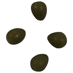 Ragot RG0300346-UNIT жемчуг Oval Зеленый  Black 1 mm