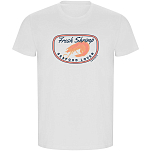 Kruskis CA66900501C073 Футболка с коротким рукавом Fresh Shrimp ECO Белая White 2XL