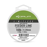 Korum K0390025 Леска для ловли карпа Леска для ловли карпа Limitless Feeder Low Stretch 300 m Clear 0.300 mm