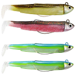 Fiiish BM3020 Black Minnow Мягкая приманка Double Combo Search 120 mm 18g Многоцветный Sparkling Brown / Pink