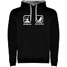 Купить Kruskis SU1067010258K098 Толстовка с капюшоном Problem Solution Sail Two-Colour Черный Black / Grey S 7ft.ru в интернет магазине Семь Футов