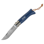 Opinel 1891 No 08 Blue With Sheath Голубой  Silver