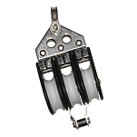 Viadana 7878045 Triple Шкив с бекетом  Black / White 8 mm
