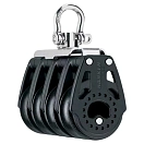 Купить Harken 2654 Четырехкратный углеводный блок 40 mm Black / Silver 7ft.ru в интернет магазине Семь Футов