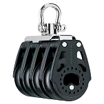 Harken 2654 Четырехкратный углеводный блок 40 mm Black / Silver