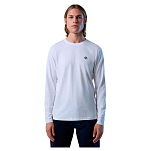 North sails 692902-0101-XXL Футболка с длинным рукавом Logo Белая White XL