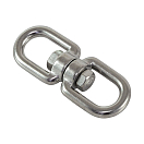 Купить Вертлюг Sumar 02910_swivel_pkg_5 пруток Ø10мм нагрузка 699/1750кг рым/рым 5шт/уп из нержавеющей стали AISI316 7ft.ru в интернет магазине Семь Футов