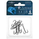 Mikado HS11040-1/0B Sensual Двойной Крючок Серебристый Black Nickel 1/0 