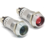 Cole hersee 12-PL612GBP Пилот Led Свет Серебристый Green