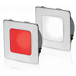 Светильник точечный светодиодный в квадратной рамке Hella Marine EuroLED 95 Gen 2 2JA 958 340-601 9 - 33 В 6 Вт 420 лм IP69 белый/красный свет