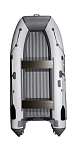 Надувная лодка ПВХ, RiverBoats RB 330 НДНД, серо-белый RB330NDGW