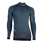 UYN U100076-A840-XXL Базовый слой с длинным рукавом Fusyon Голубой Orion Blue / Bordeaux / Pearl Grey 2XL
