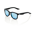 Купить Спортивные очки 100% HUDSON - Matte Black - HiPER Blue Multilayer Mirror Lens, 61028-019-75 7ft.ru в интернет магазине Семь Футов