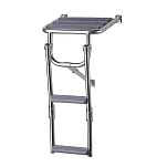 Plastimo 29390 Лестница на платформе из нержавеющей стали Серебристый Grey