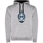 Kruskis SU1067035802C055 Толстовка с капюшоном Lighthouse Two-Colour Серый Heather Grey / Black L