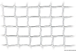 Вязанная сеть из белого полиамида 600 мм x 30 м для заделки релинга или хранения предметов, Osculati 06.348.00