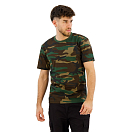 Купить Brandit 4200-10-L Футболка с коротким рукавом T-Shirt Коричневый Woodland L 7ft.ru в интернет магазине Семь Футов