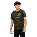 Brandit 4200-10-L Футболка с коротким рукавом T-Shirt Коричневый Woodland L