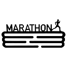 Купить Wellhome WH14281 вешалка для медалей Marathon Серебристый Black 30x13.5 cm 7ft.ru в интернет магазине Семь Футов