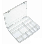 Kolpo 1630014 192N 14 отсеки Взяться коробка  Clear 32.5 x 25.5 x 5.2 cm