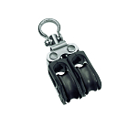 Barton marine 7800230 275kg 5 mm Двойной поворотный шкив Серебристый Black 20 x 66 mm 