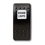 Клавиша c окном подсветки "Освещение машинного отделения" Mastervolt 70906632 водонепроницаемая из композитного поликарбоната