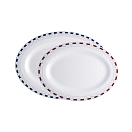 Купить Набор сервировочных тарелок из меламина Marine Business Mistral 17009 300x225мм 350x255мм 2шт синий/красный 7ft.ru в интернет магазине Семь Футов