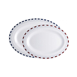Набор сервировочных тарелок из меламина Marine Business Mistral 17009 300x225мм 350x255мм 2шт синий/красный