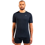 Odlo 112062-15000-XL Базовый слой с коротким рукавом Merino 160 Голубой Black XL