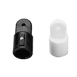 A.a.a. 6565600B Нейлоновая заглушка трубки Серебристый White 22 mm 
