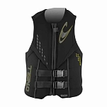O´neill wetsuits 3984beu-em001r-a05-l Спасательный жилет Reactor Iso 50N Black / Black / Black 40x35x10
