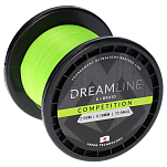Mikado ZDL000FG-2100-018 Dreamline Competition Плетеный 2100 m Желтый Fluo Green 0.180 mm 