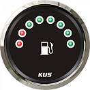 Купить Светодиодный указатель уровня топлива KUS BS KY10034 Ø52мм 12/24В IP67 240-33Ом 8 светодиодов чёрный/нержавейка 7ft.ru в интернет магазине Семь Футов