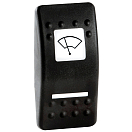 Купить Клавиша с подсвечиваемым символом Стеклоочиститель из черного поликарбоната для выключателя Marina R II, Osculati 14.299.45 7ft.ru в интернет магазине Семь Футов